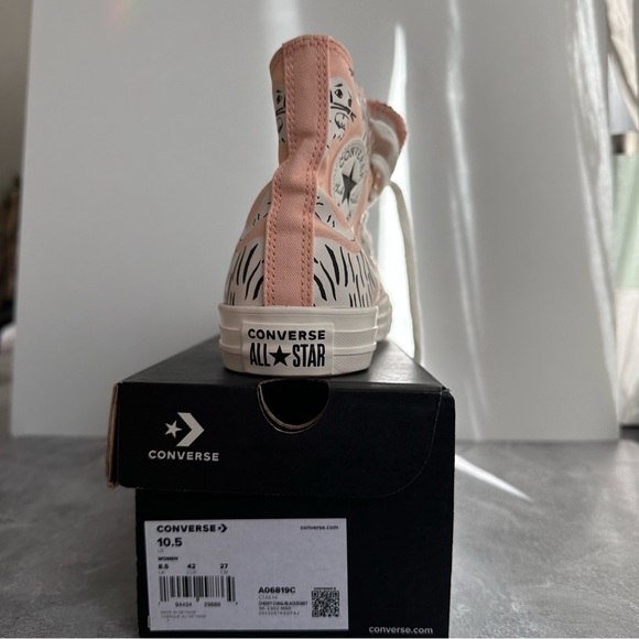 Converse Tiger Hi-Tops EUR 42 Women’s 10.5 NIB New Sneakers Pink Coral - Picture 8 of 12